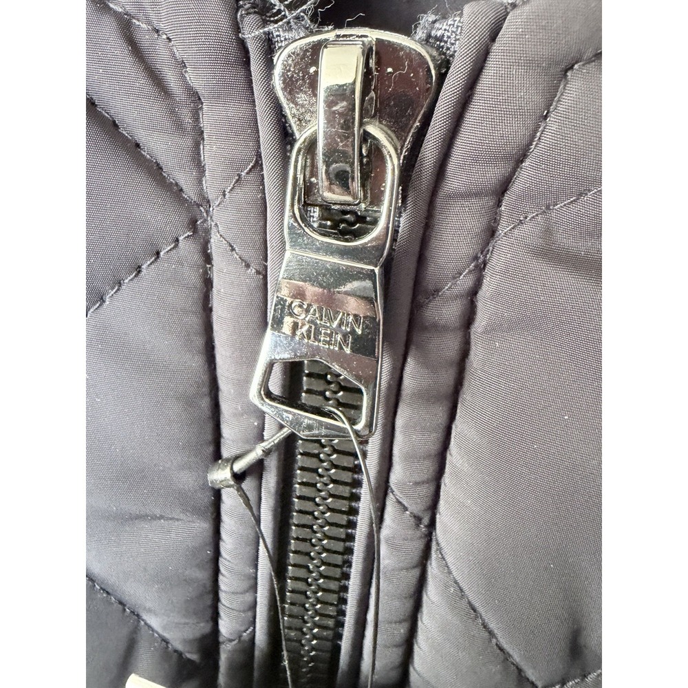 Calvin Klein men's quilted bomber Zip up Navy Blue XL New With Tag - Picture 4 of 10